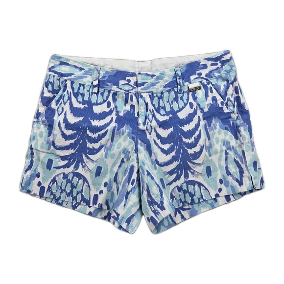 Lilly Pulitzer Callan Short 5" Inseam Womens 10 Serene Blue - Picture 1 of 9